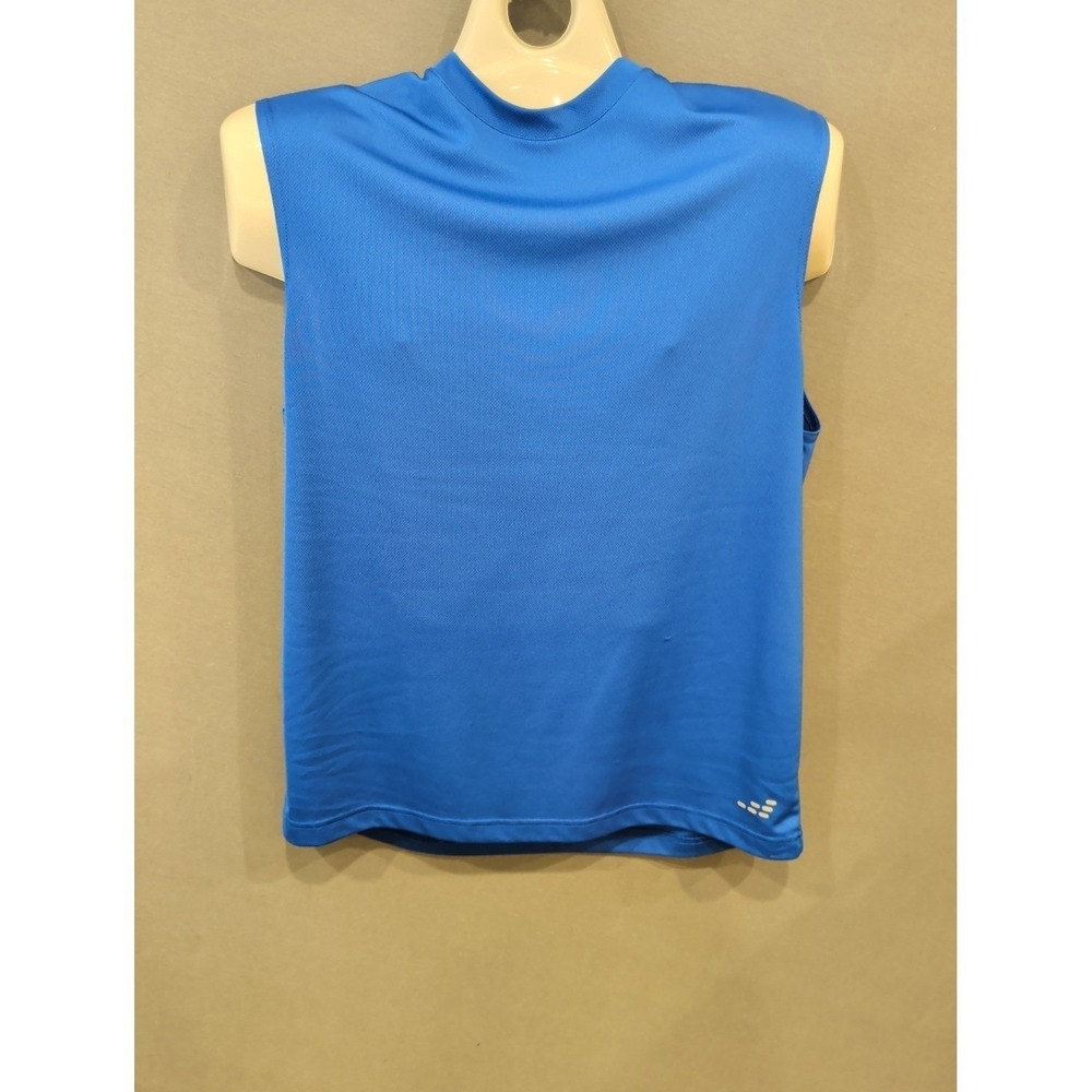 BCG Athletic Sleeveless Shirt Mens M Blue Performance Polyester Gym Tank